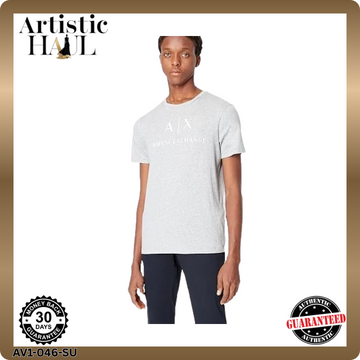 Armani Exchange Men's Logo Crew Neck Short Sleeve Jersey T-shirt | SIZE : XL