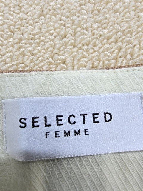 Selected Femme Taupe Flared Tailored Polyester Blend Women's Pants