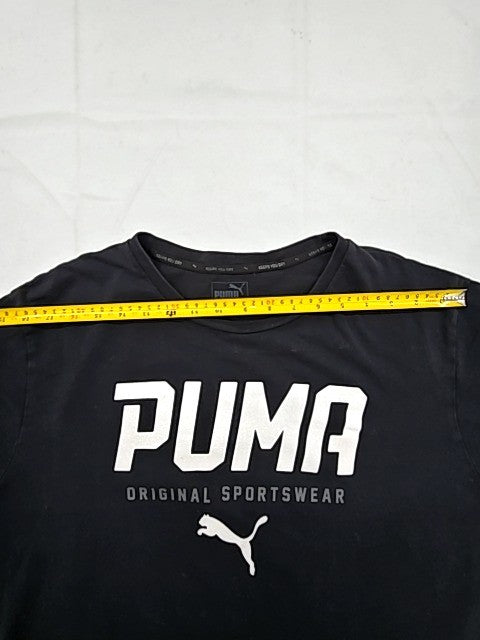 Puma Men's Black XLT Short Sleeve Dry Tee Crewneck OS Sportswear