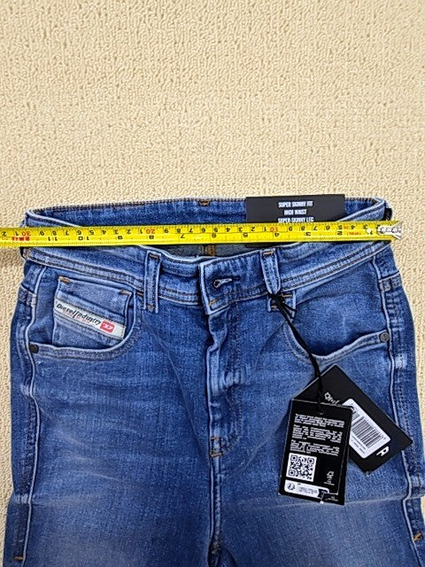 Diesel 1984 Slandy High W26 Super Skinny High Waist Medium Blue