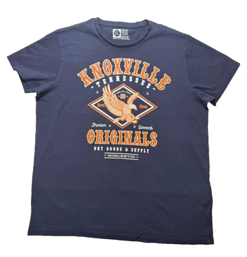 Cedar Wood State T-Shirt Xl Knoxville Tennessee Originals Graphic Tee Navy Blue