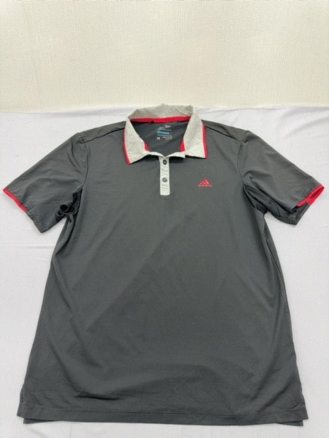 Adidas Men's Grey Climacool Golf Polo Shirt Size M
