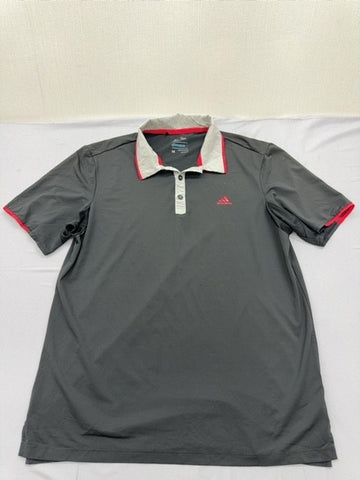 Adidas Men's Grey Climacool Golf Polo Shirt Size M