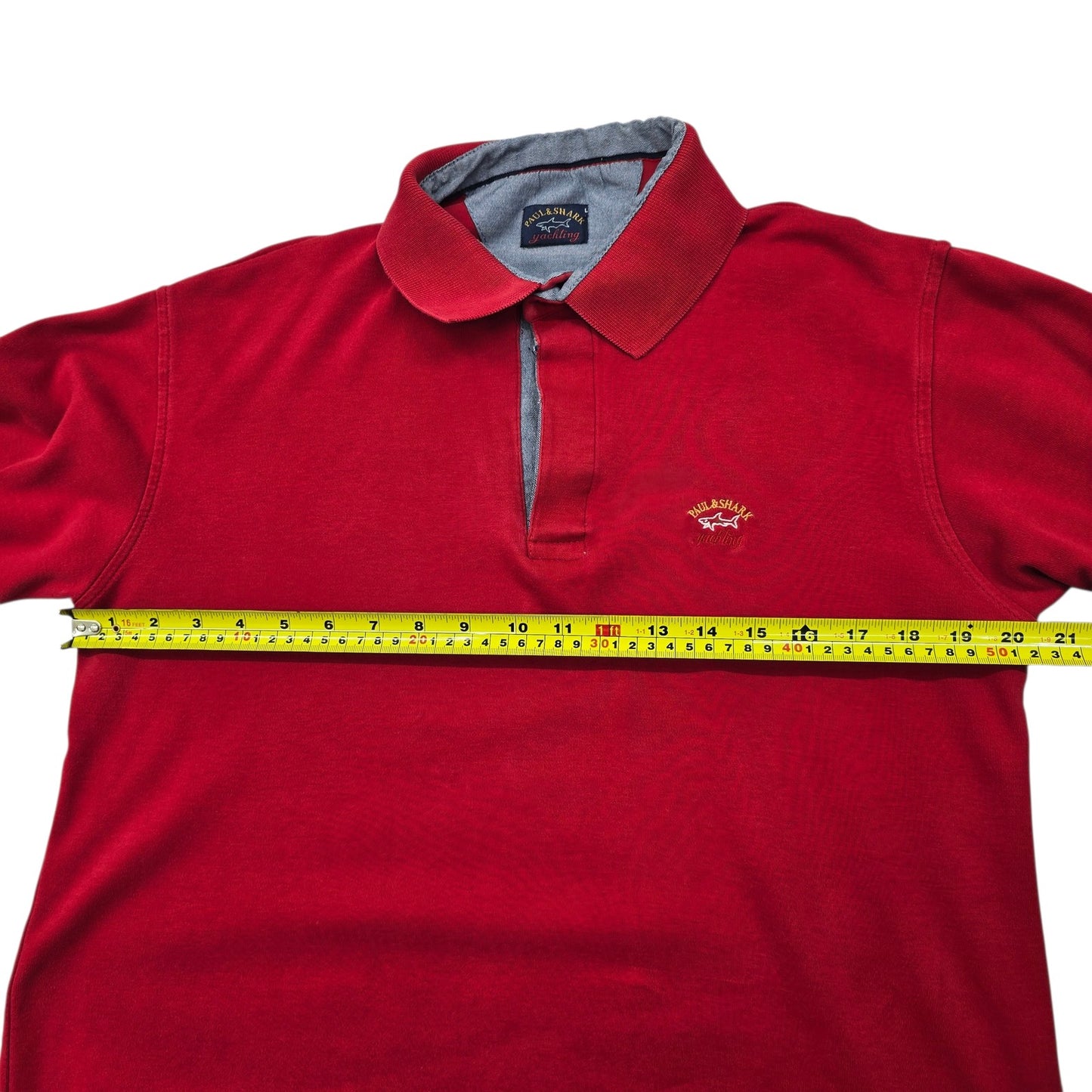 Paul & Shark Men Red Rugby Shirt size L product image 7