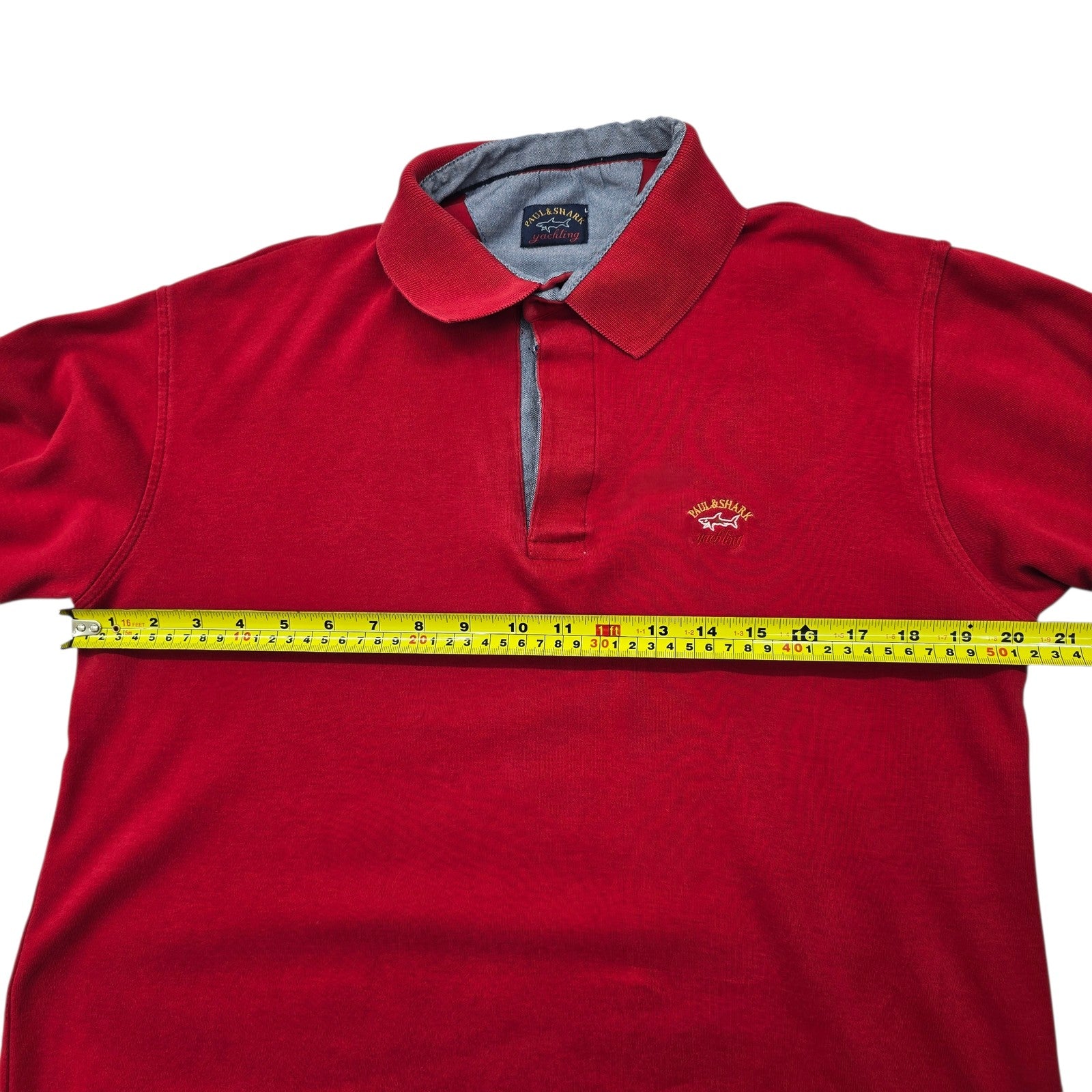 Paul & Shark Men Red Rugby Shirt size L product image 7