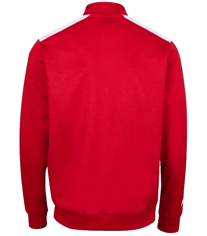Kappa Red White 1/4 Zip Track Top Sweatshirt S Men's Logo Sleeve