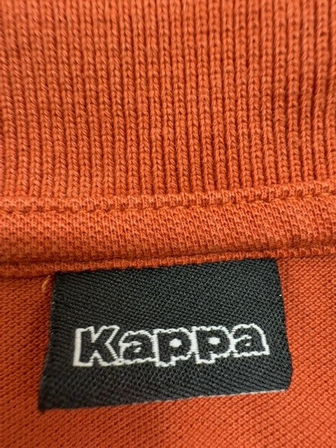 Kappa Men's Orange Long Sleeve Polo Cotton L