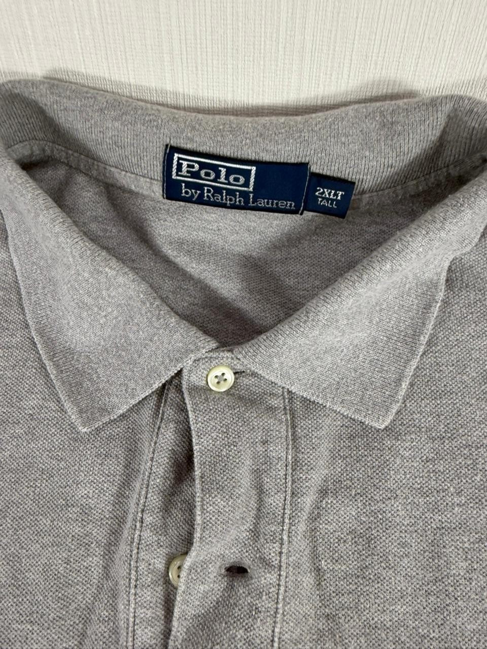 Polo Ralph Lauren Men's 2XLT Tall Gray Short Sleeve Polo Shirt Big Tall