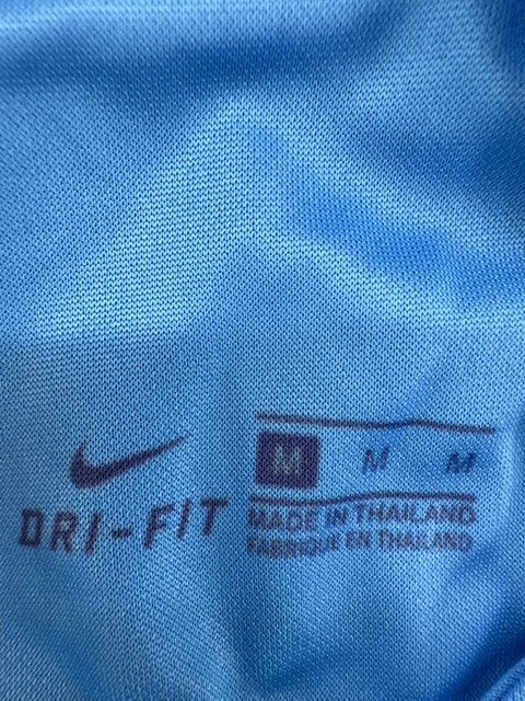 Nike Men's M Blue Dri-FIT Jersey Short Sleeve Crew 2018 Thailand