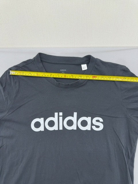 Adidas Men's XL Grey Short Sleeve Crewneck T-Shirt Machine Wash