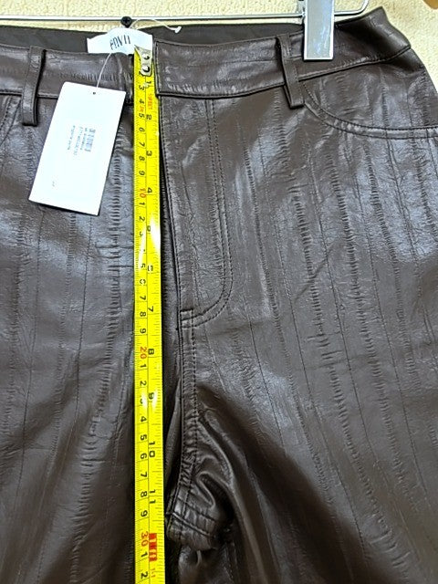 Envy Engloria Leather Pants M Slate Black Unisex Regular