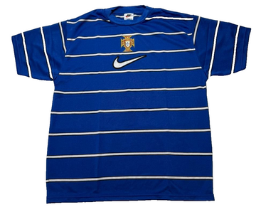 Nike Portugal Striped Blue Football Shirt - M