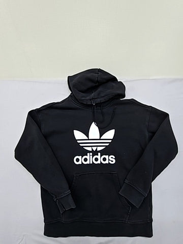 Adidas Trefoil Men's Black Pullover Hoodie S USA NWT