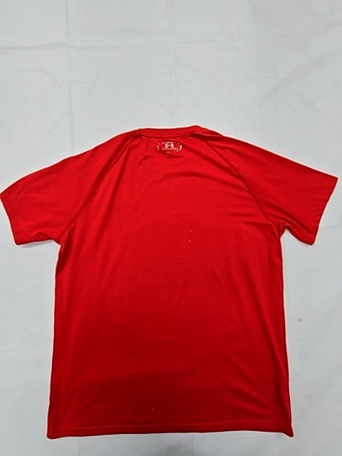 Under Armour HeatGear Red Loose Fit M Men's Short Sleeve T-Shirt