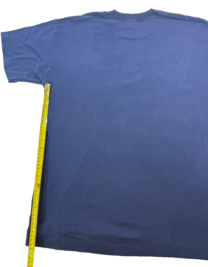 Vtg Unisex Jogos Do Tejo Portuguese T-Shirt Navy Graphic Print Size L