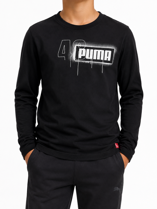 Puma Boys Black T-Shirt size S product image 1