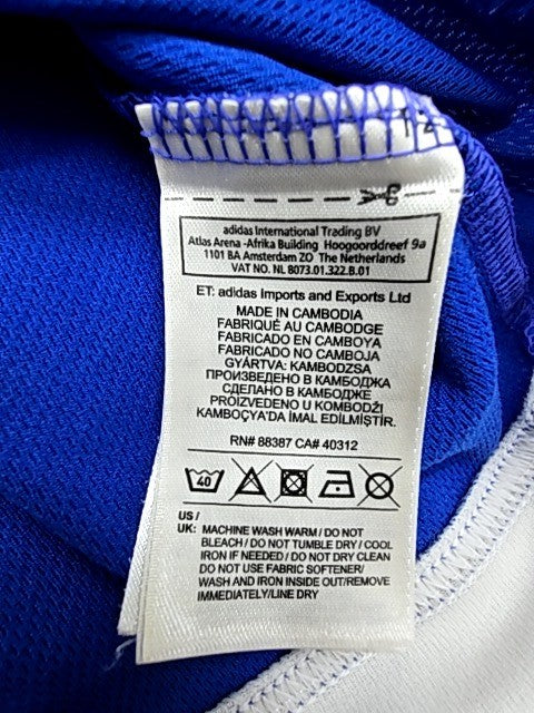 Adidas Climacool Blue Stripe Jersey M Short Sleeve Crewneck