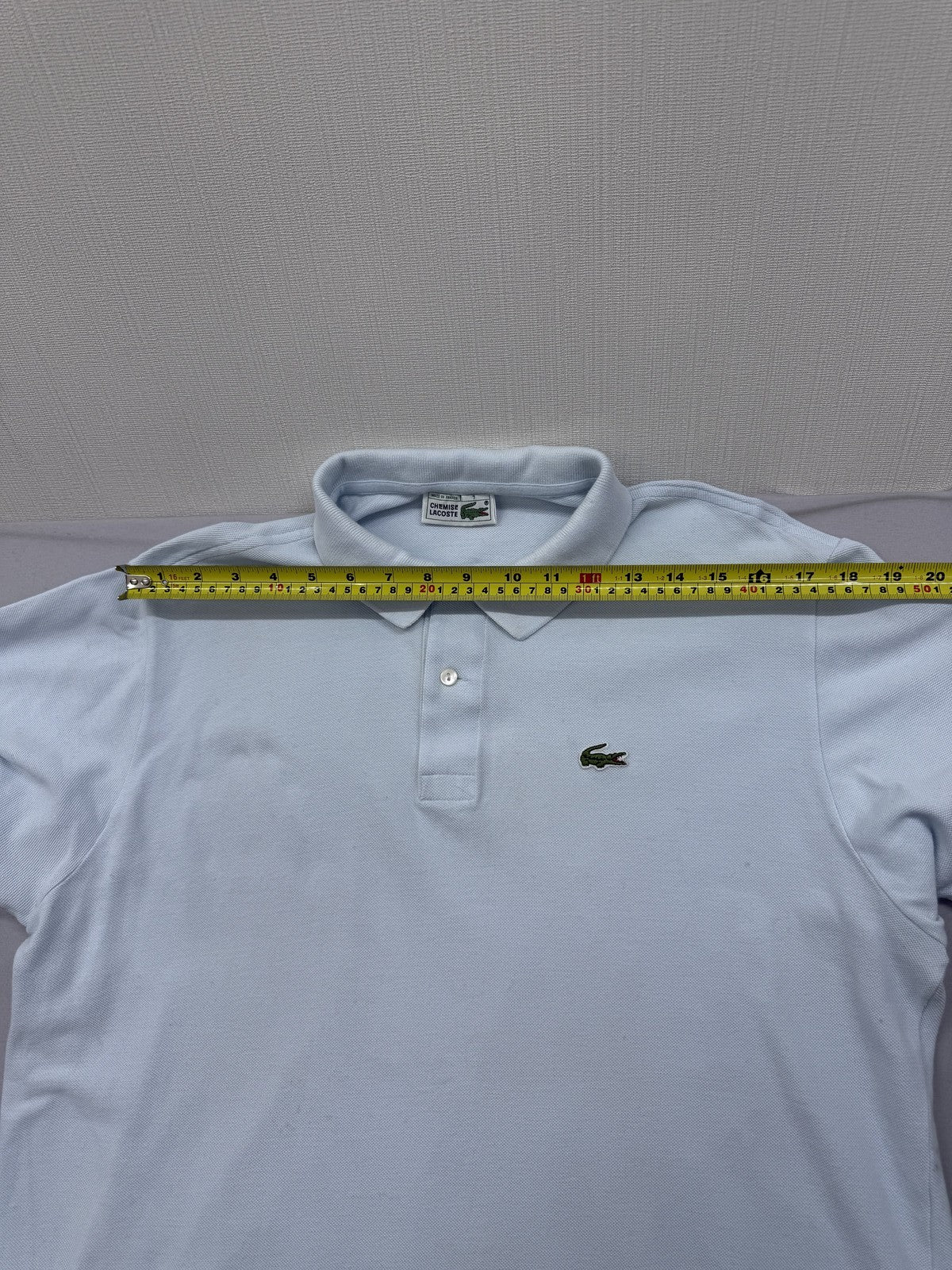 Lacoste Vintage White Cotton Short Sleeve Polo Shirt France Unisex