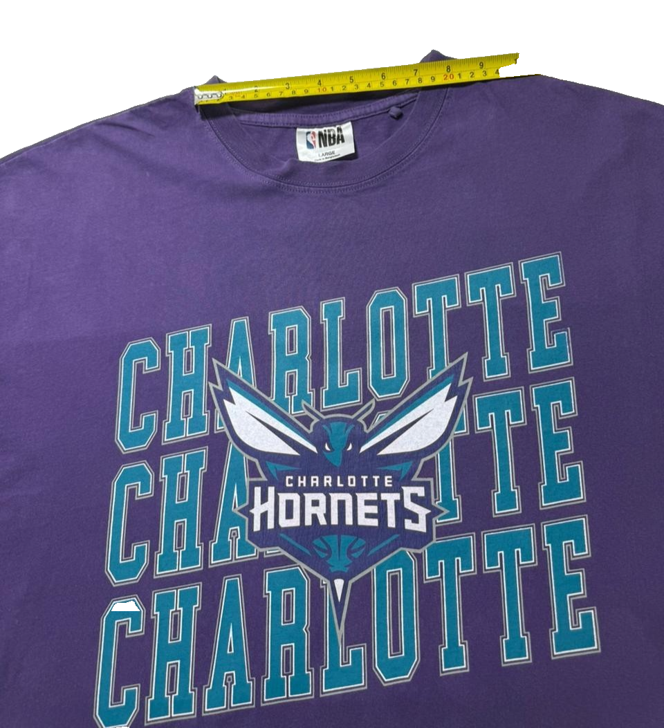 Nba Men's Hornets T-Shirt Purple - Size L