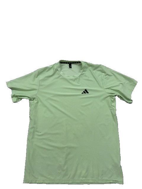 Adidas Men's Green M Short Sleeve AEROREADY Crew Neck T-Shirt