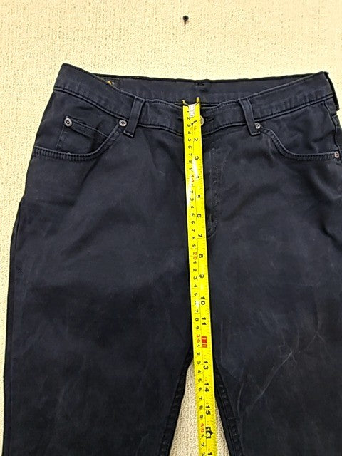 Lee Men's Brooklyn Blue Black Straight Jeans W33 L34 Regular Fit