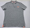 Superdry Men's Gray Polo Shirt – Size XL, Short Sleeve, Cotton