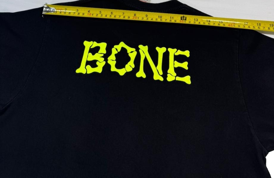 Soffe Unisex Youth Bone Circus Skeletons Neon Graphic T-Shirt Black L