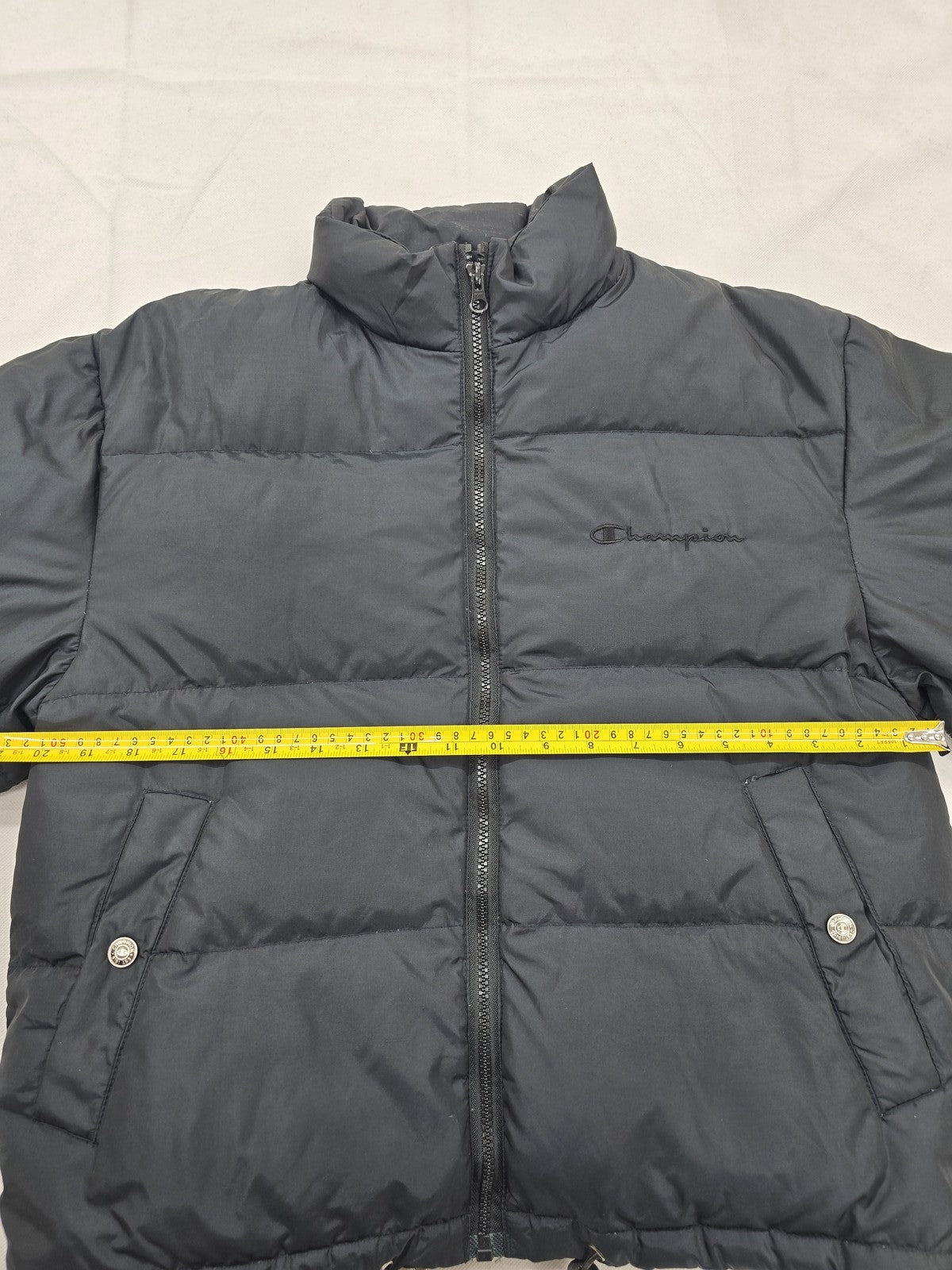 Champion Men's Black Lightweight Puffer Hooded Jacket S Regular