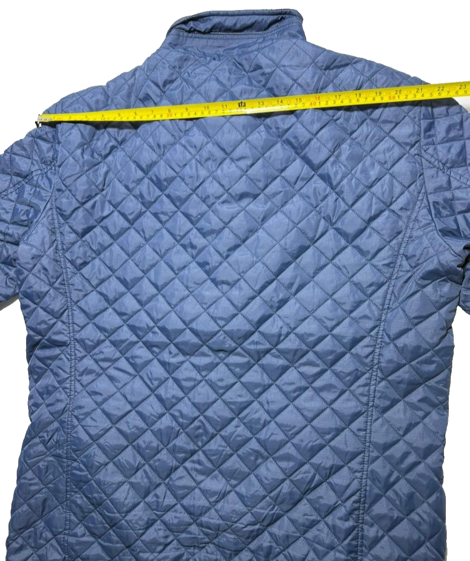 Men Sea Barrier Men's Quilted Jacket Blue L Multi Pockets