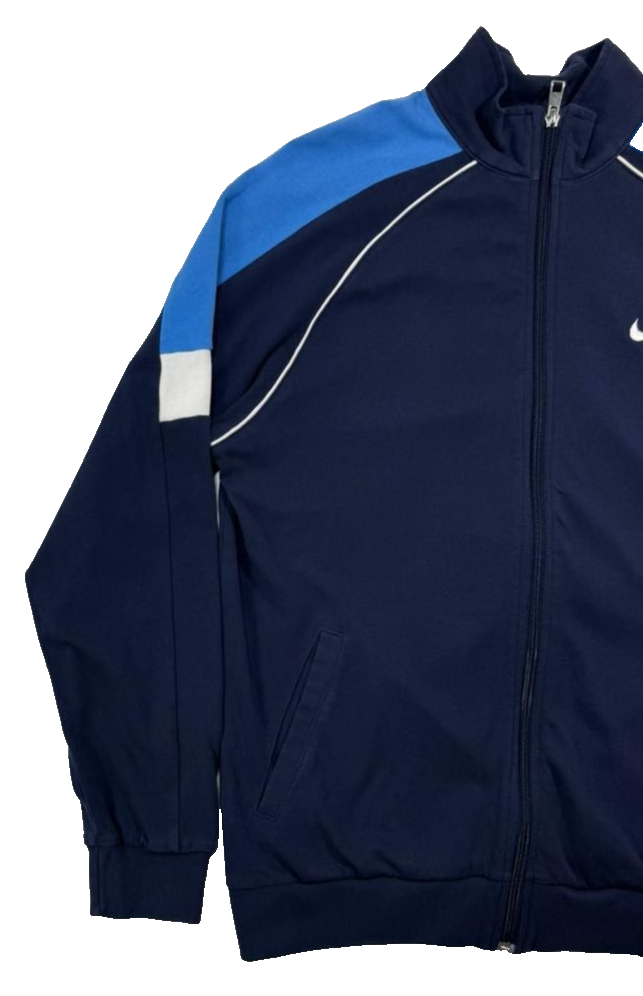 Men's Nike Track Jacket With A Blue And Navy Blue Color - XL