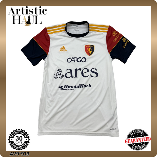 Adidas Men's White Jersey – Size S, One-off pre-loved from Artistic, Striped – Ref 4BB1E