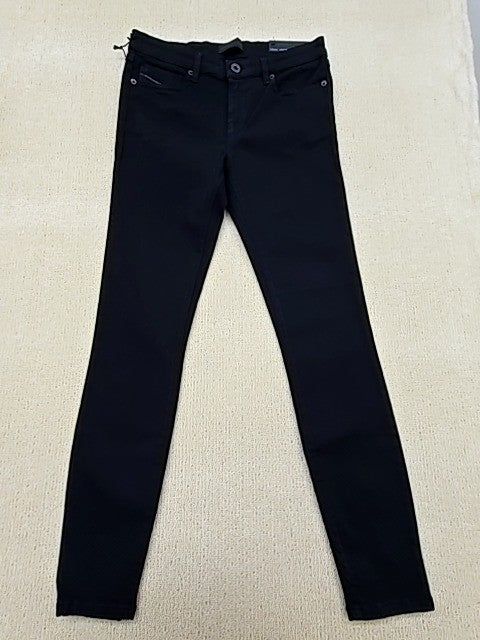 Diesel Black Gold TYPE-16C Black Super Skinny Cropped Jeans Unisex