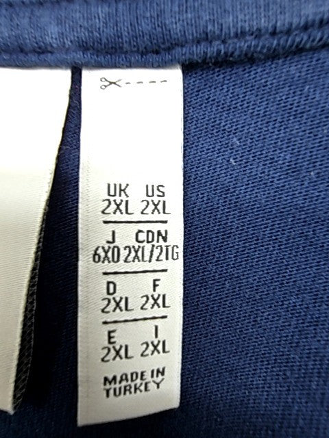 Adidas Men's Navy 3-Stripes T-Shirt XXL Regular Fit