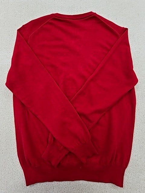 Harmont & Blaine Red V-Neck Long Sleeve Men's L Sweater