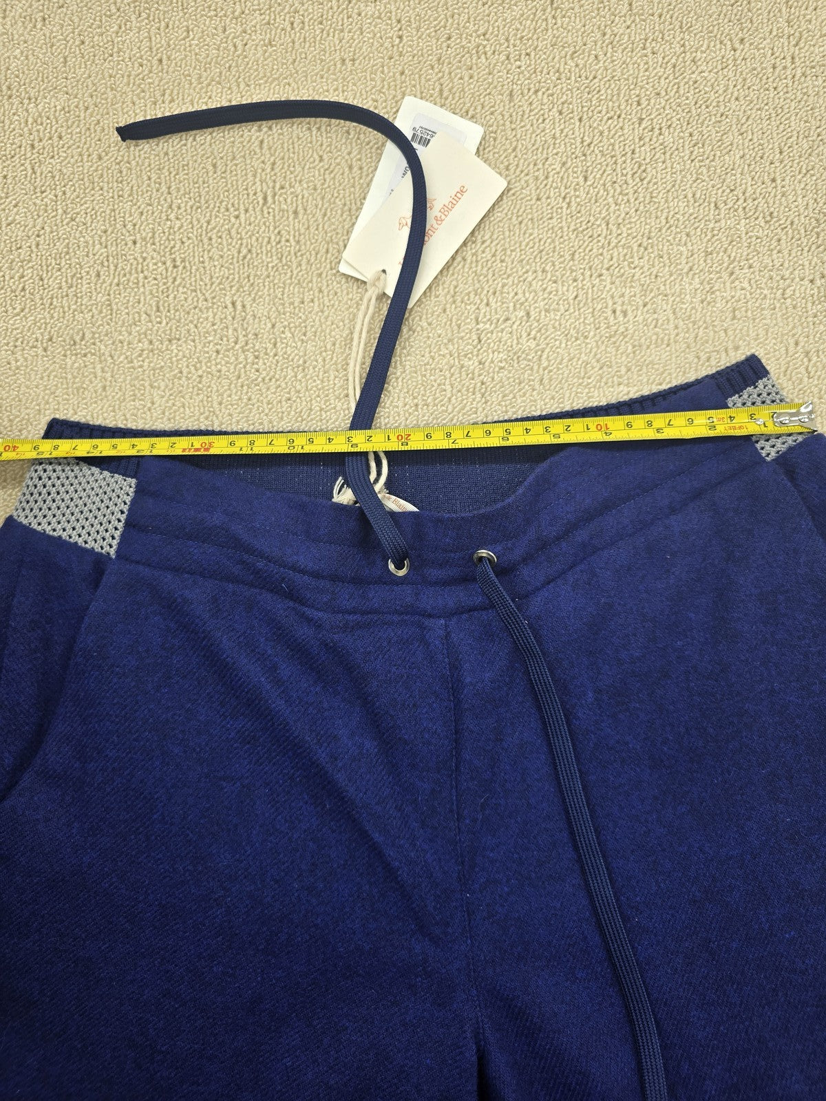 Harmont & Blaine Navy Men's Pants Size 46 Italy Drawstring Casual