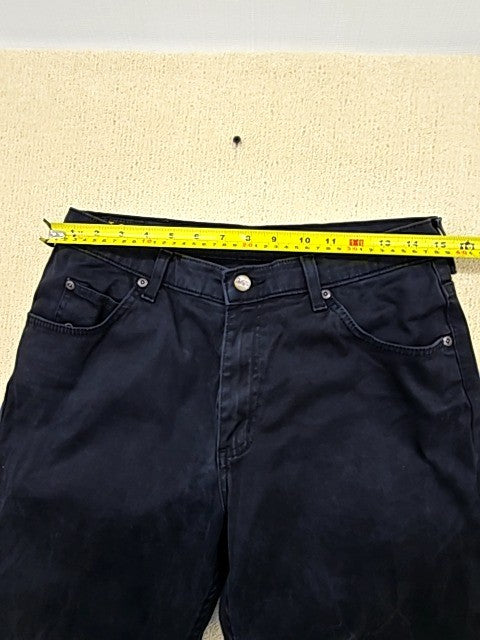 Lee Men's Brooklyn Blue Black Straight Jeans W33 L34 Regular Fit