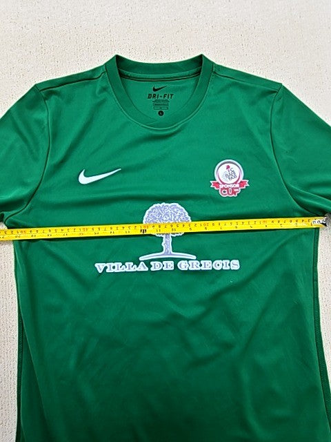 Nike Green Soccer Jersey L Dri-FIT Short Sleeve Crewneck
