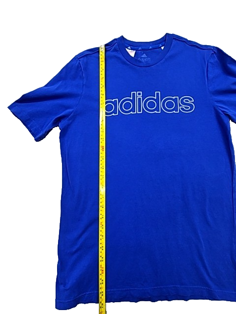 Adidas Boys Blue Graphic T-Shirt XL Short Sleeve Cotton Crew