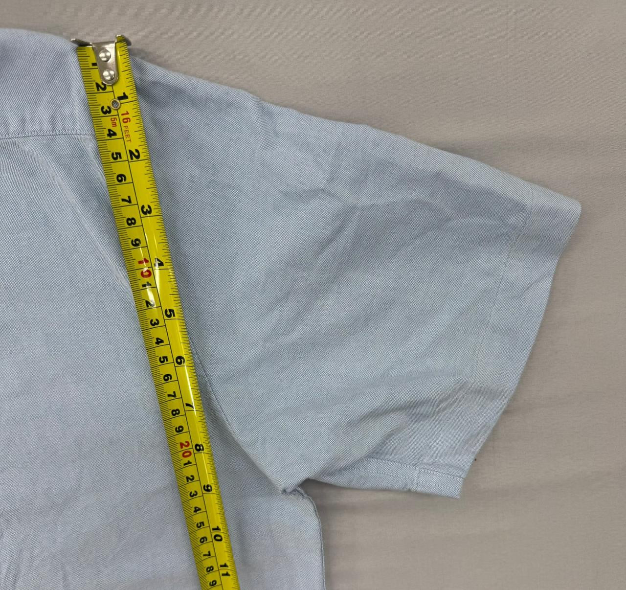 Polo Men's Light Blue Button-Down Shirt Size 15 Cotton Pony Logo