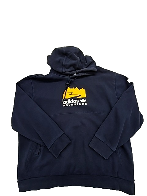 Adidas Men's Navy Adventure Pullover Hoodie XL Regular