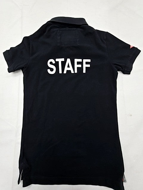Superdry Men's Black Cotton Pique Polo Shirt XS Short Sleeve
