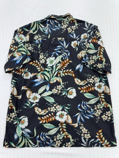 Superdry Men's Black Floral Slim Fit Shirt Size L
