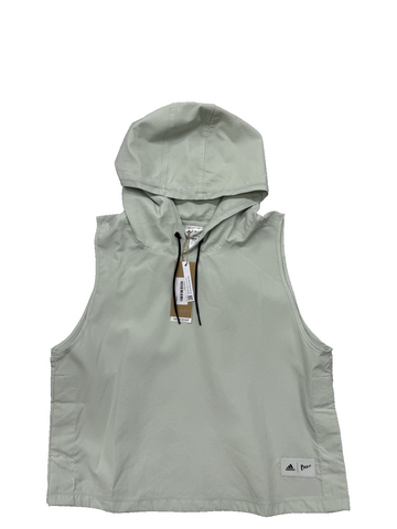 Adidas Parley Women's M Light Green Sleeveless Hoodie
