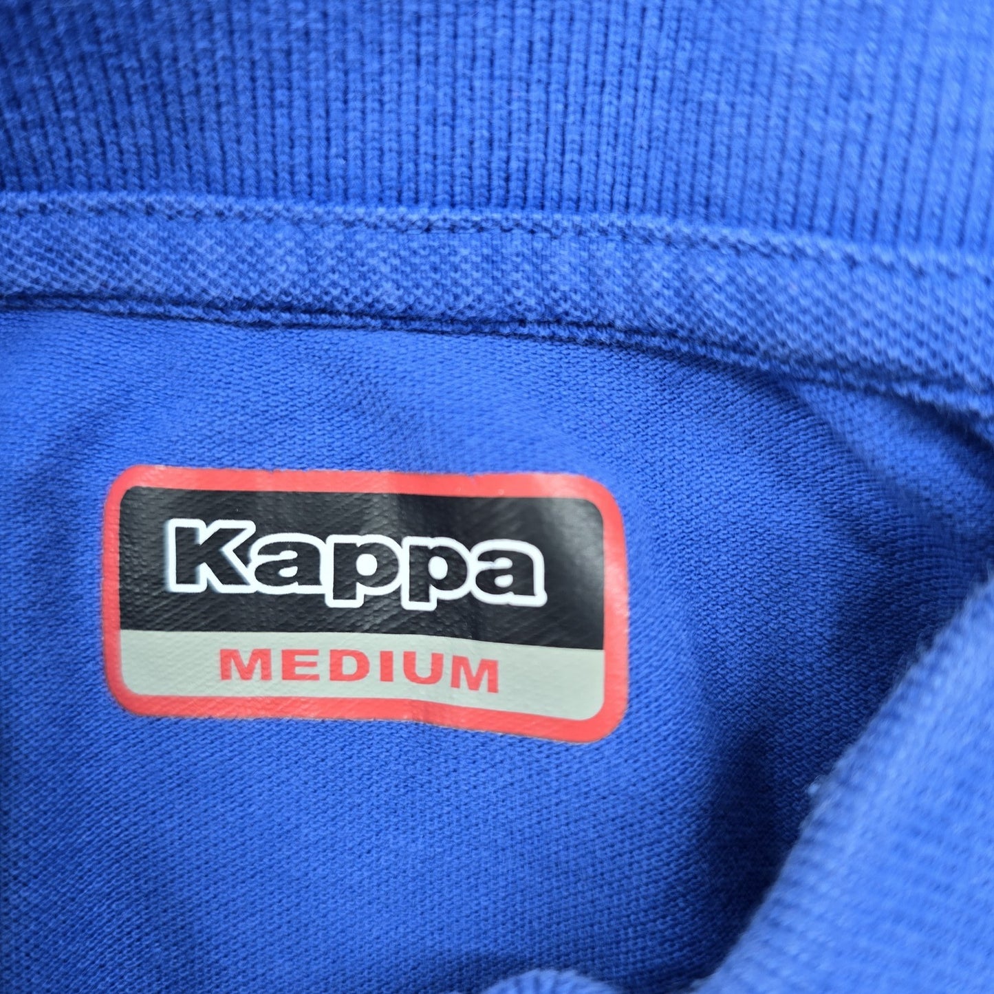 Kappa Men's Navy Polo Shirt Short Sleeve Size M Cotton Pique