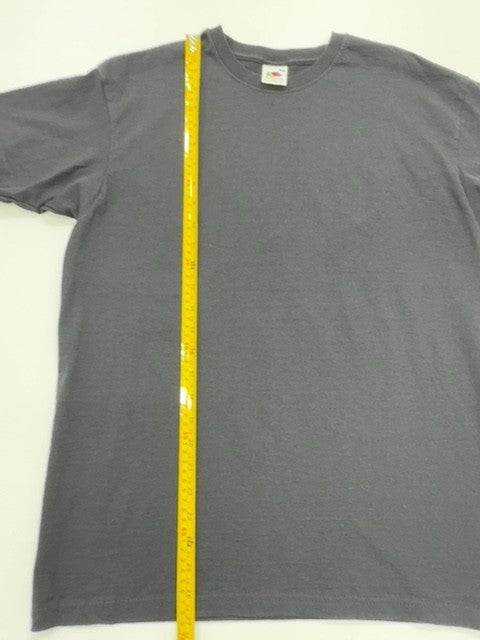 Fruit of the Loom Men Black Graphic T-Shirt Size M Classic Valueweight