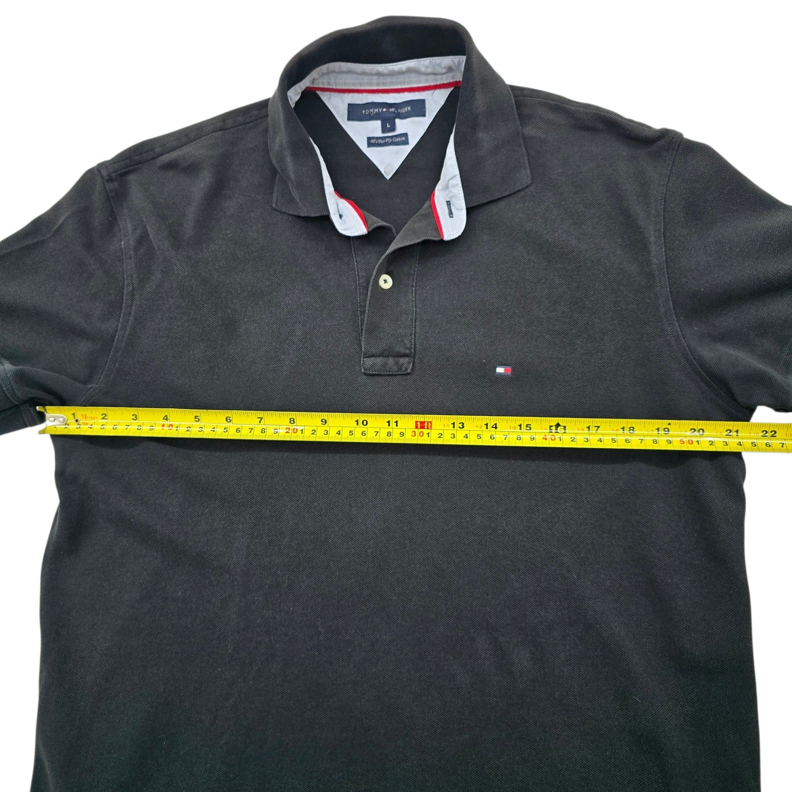 Tommy Hilfiger Men Black Polo Shirt size L product image 7