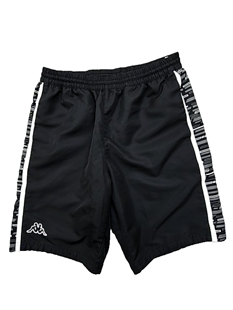 Kappa Men's Black Striped Swim Shorts Size M Nylon