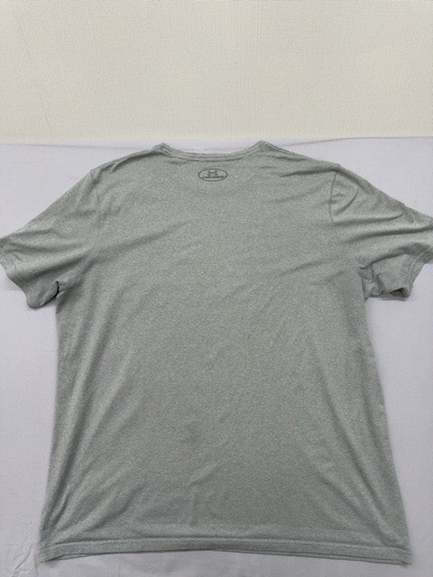 Under Armour Grey Hockey HeatGear T-Shirt Large Loose Fit Crewneck