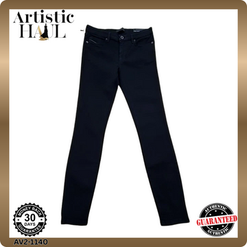 Diesel Black Gold TYPE-16C Black Super Skinny Cropped Jeans Unisex