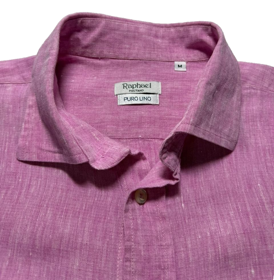 Raphael Positano Linen Button Men's Shirt | Size: M